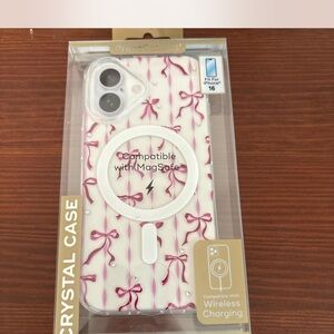 Prune MagSafe iPhone 16 Case - Pink Ribbon Design